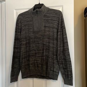 Alfani EUC men’s 100% cotton quarter zip sweater size large